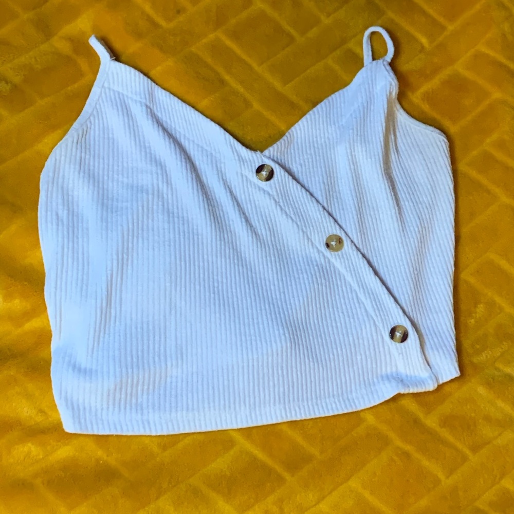 White crop shirt, size small, used twice